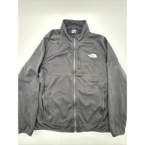 The North Face Softshell Jacket Large Black Fleece Zip Pockets Unisex